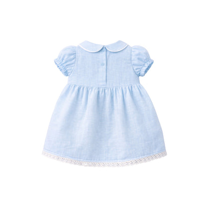 Ice Blue Butterfly Baby Dress