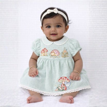 Enchanted Woodland Linen Dress