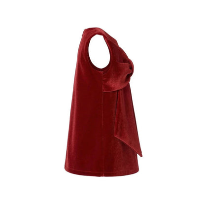 Scarlet Bow Velvet Dress