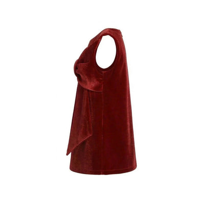 Scarlet Bow Velvet Dress