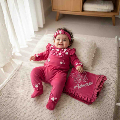 Personalized Baby Girl Gift Set