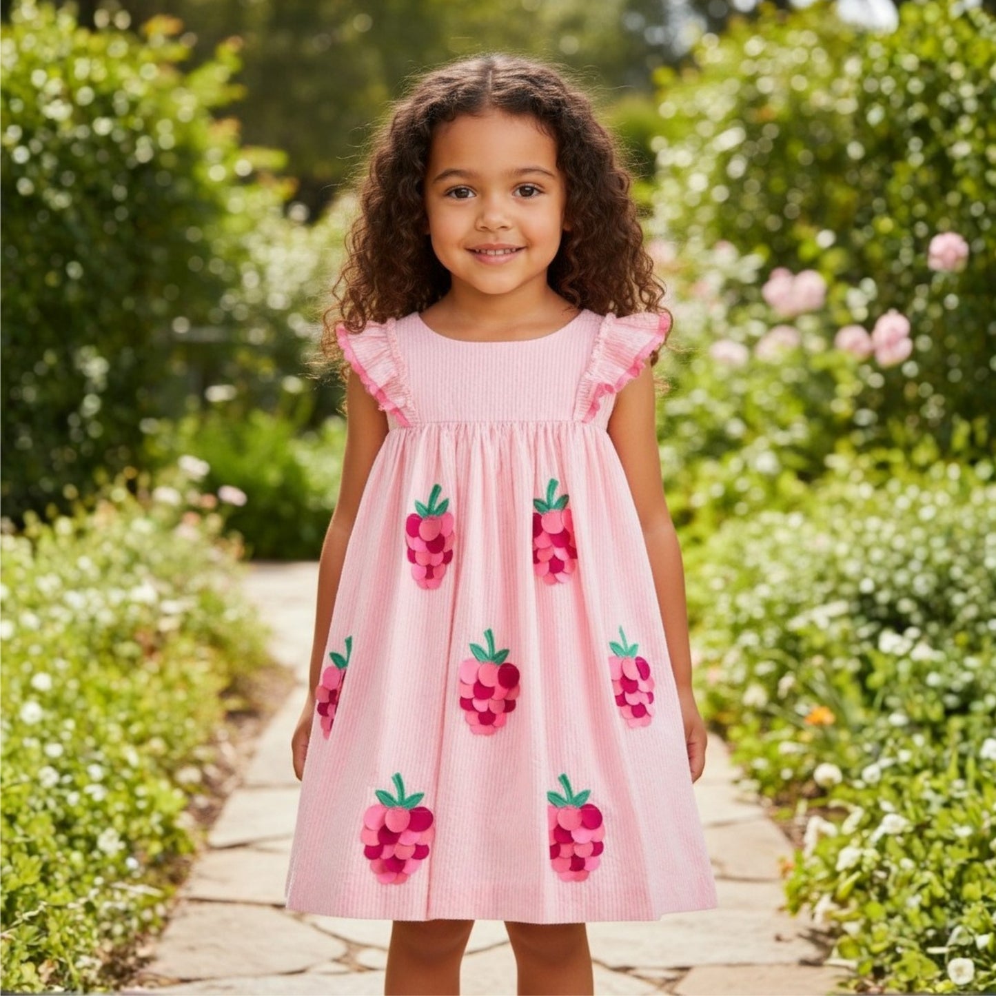 Raspberry Garden Dress