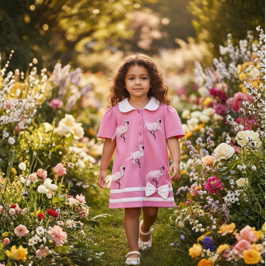 Flamingo Garden dress
