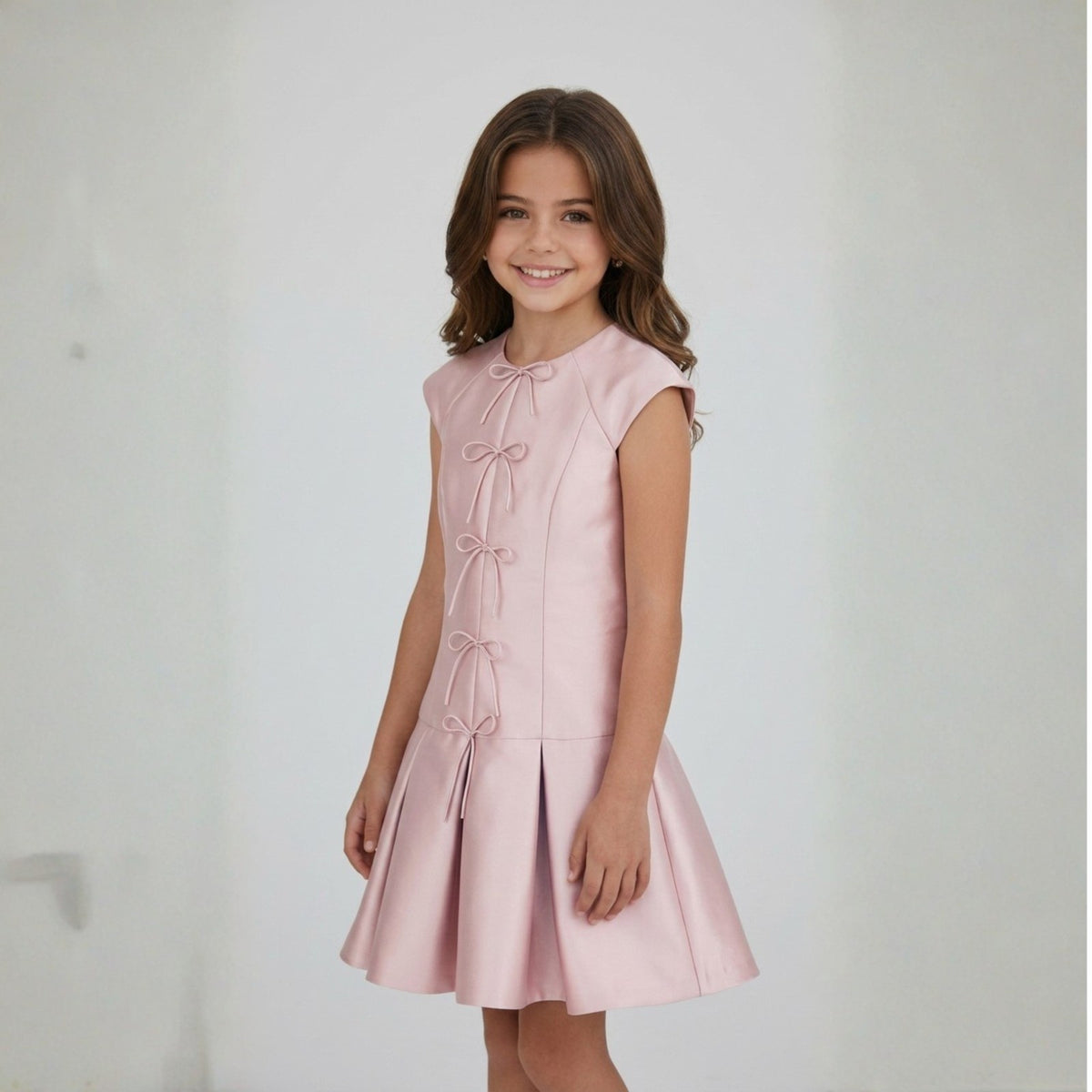 Blush Bow Charm Dress