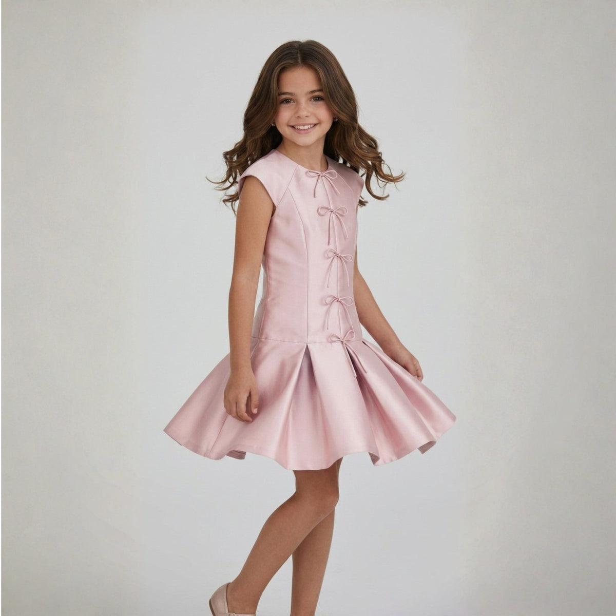 Blush Bow Charm Dress