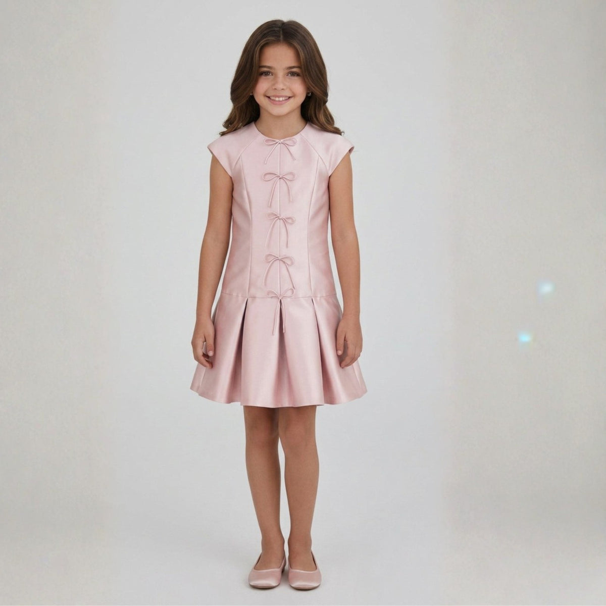 Blush Bow Charm Dress