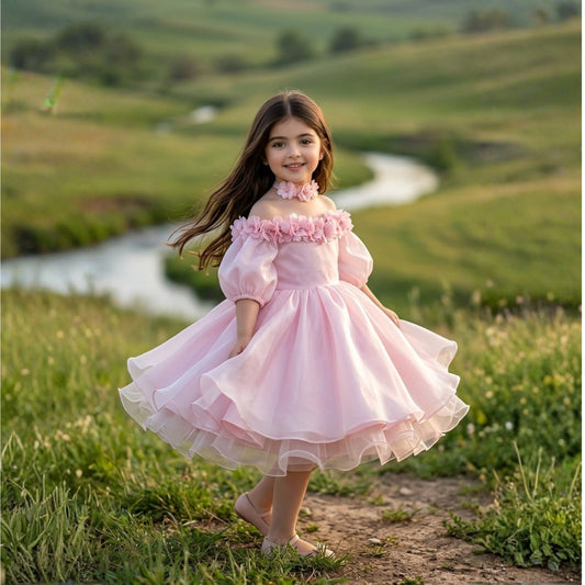 Blush Blossom Princess Dress