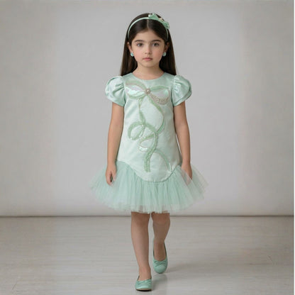 Mint Enchanted Bow Dress