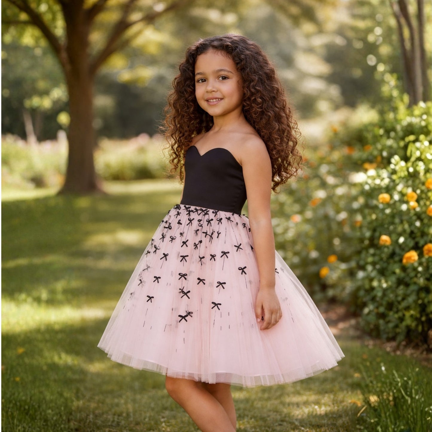 Blush Bow Dress