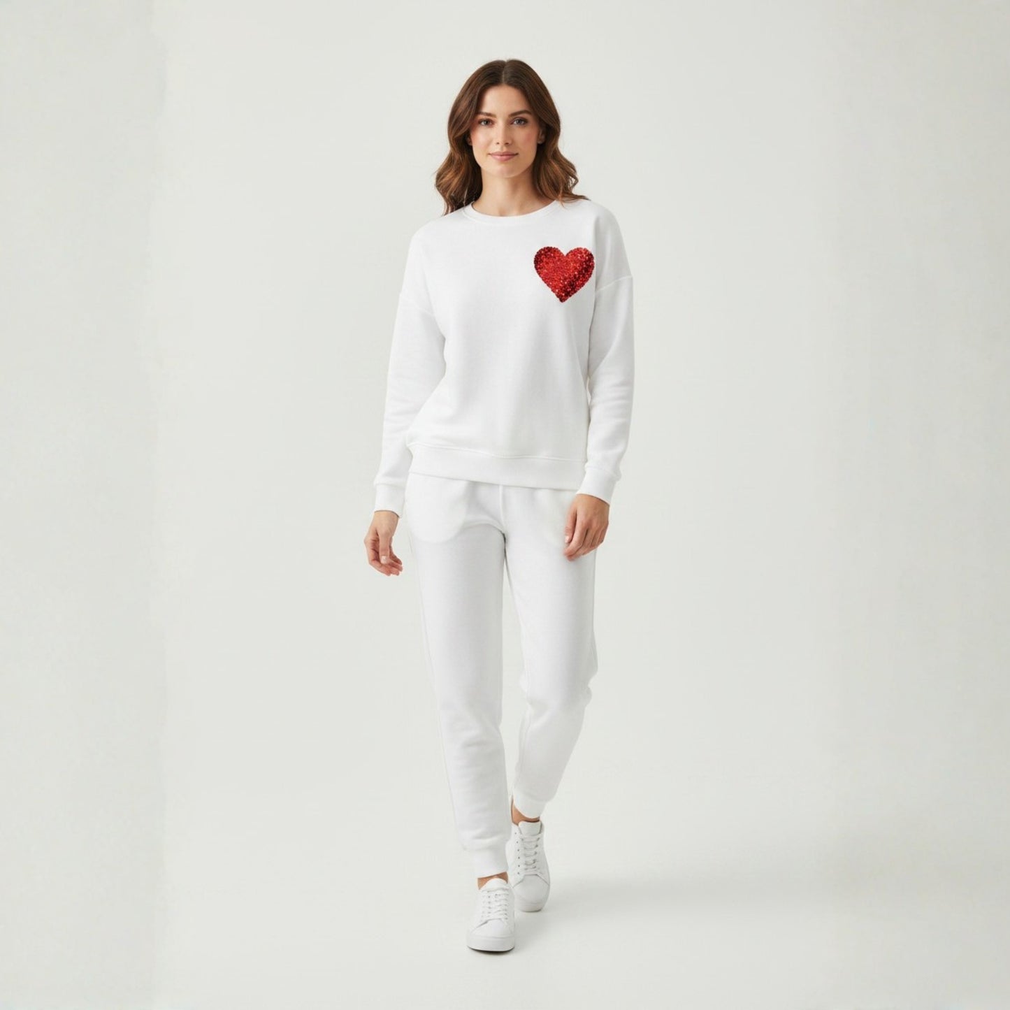 Snowy Heart Sequin Co-Ord Set
