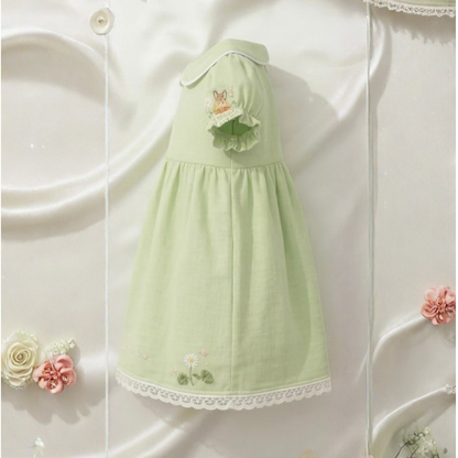 Woodland Squirrel Linen Dress